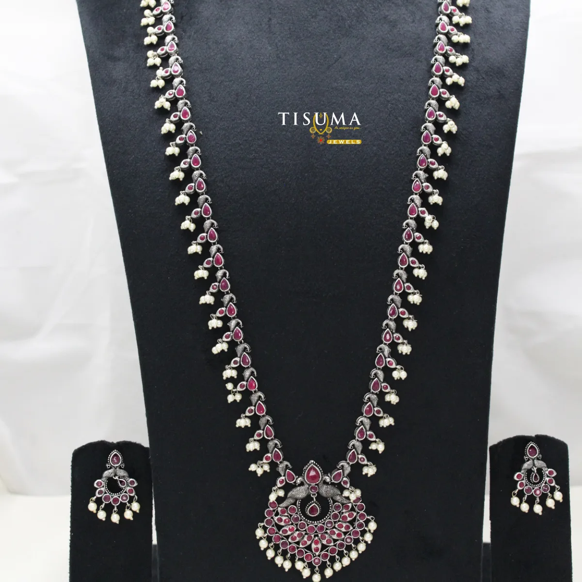 Oxidized Ruby Stone Haram