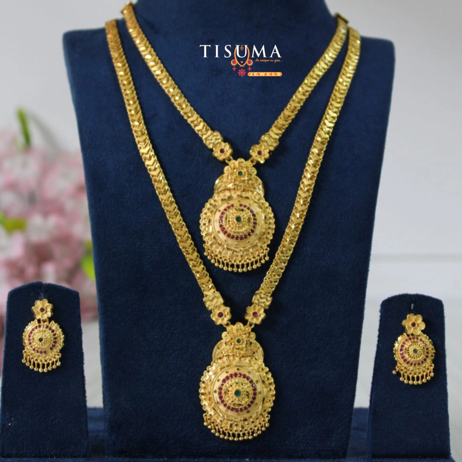 One Gram Double Pendant Haram