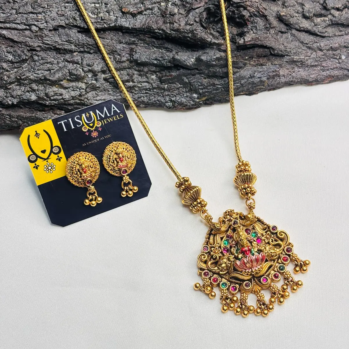 Antique Gold Enamel Pendant