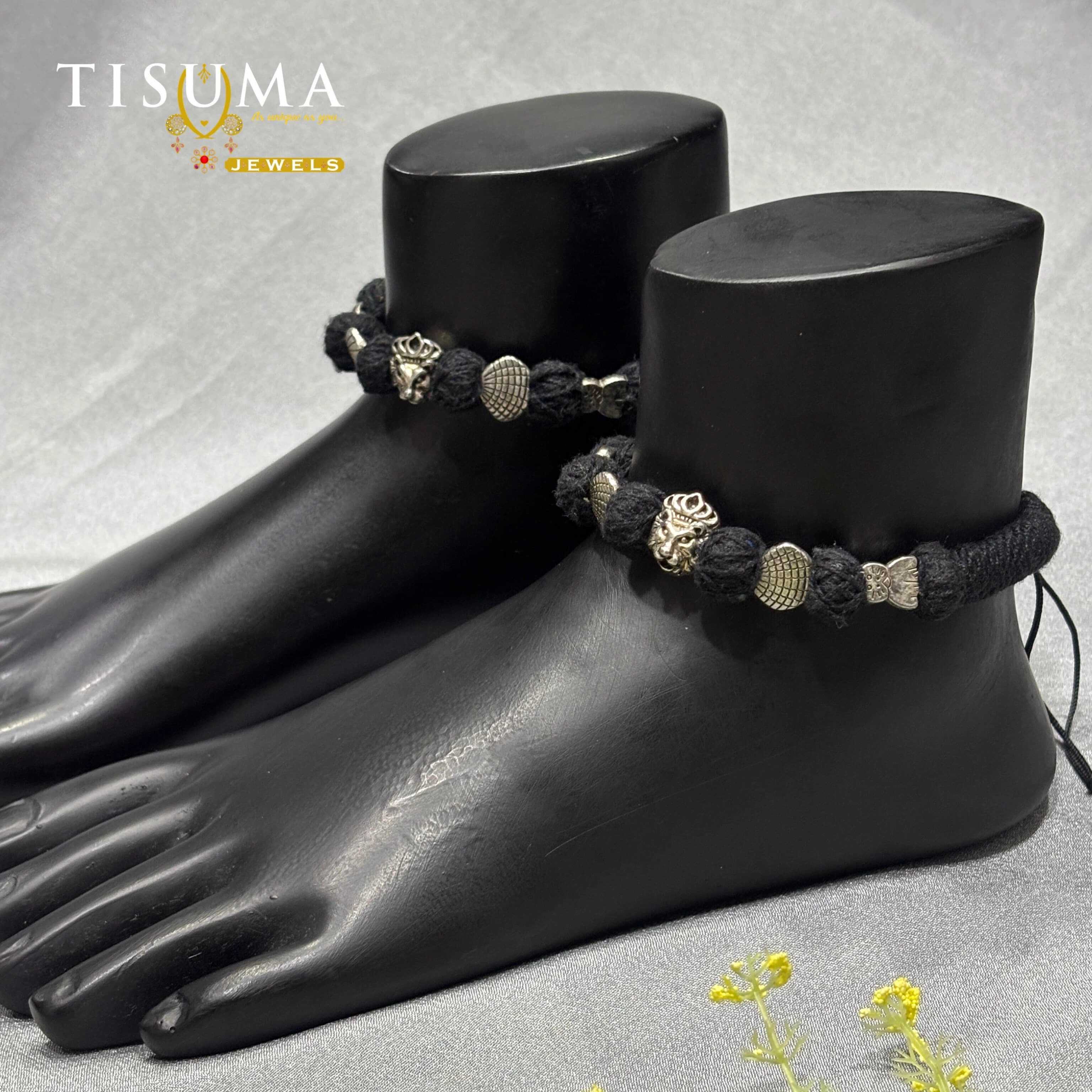 Black Thread Traditional Anklet