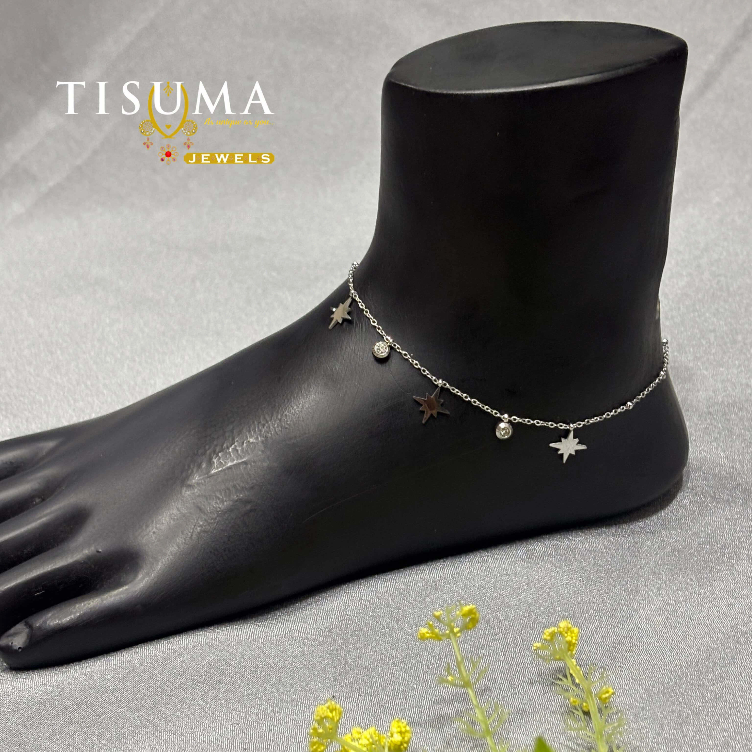 Star Charm Chain Anklet