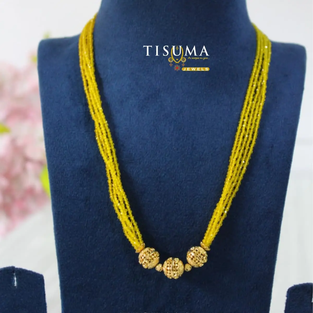Yellow Crystal Beads